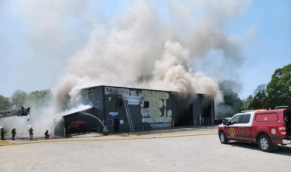 Crews Battle Blaze At Monroe's Rubbish Removal