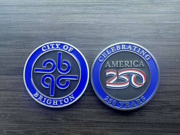 City of Brighton Selling Challenge Coins to Mark America's 250th Birthday