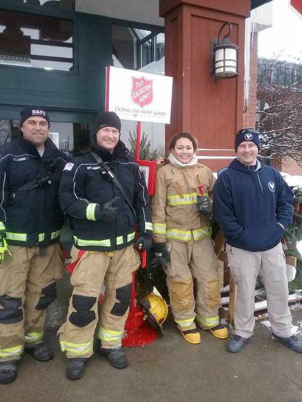 Brighton & Green Oak Fire Departments Ring Bells For Salvation Army
