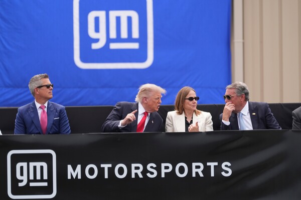 President Defends Tariffs During Visit to GM Proving Ground