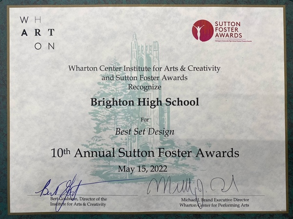 Brighton High School Musical Theater Wins Award