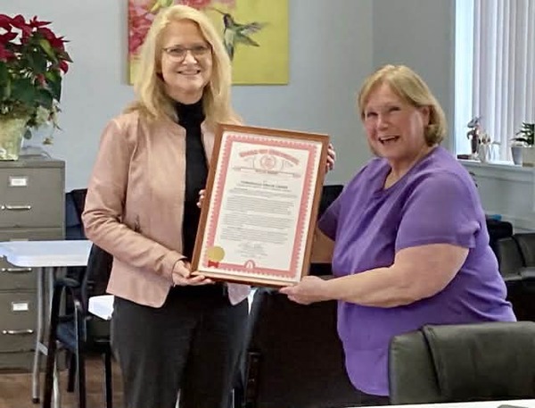 Theis Presents Special Tribute To Fowlerville Senior Center