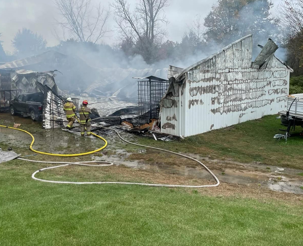 Putnam Pole Barn "Total Loss" In Wednesday Fire