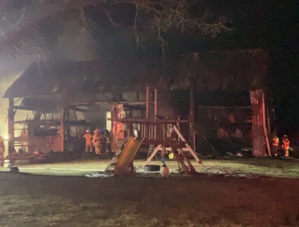 Firefighters Battle Barn Fire West Of Fowlerville