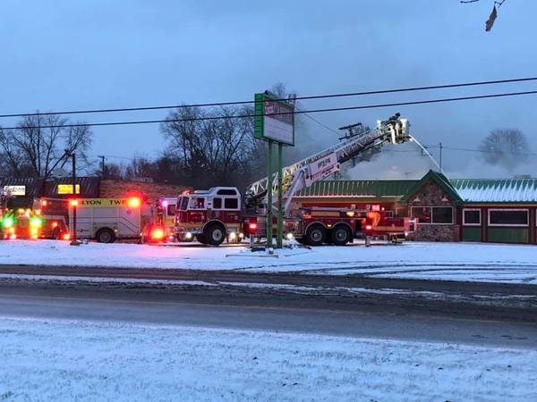 Fire Destroys Lyon Township Restaurant