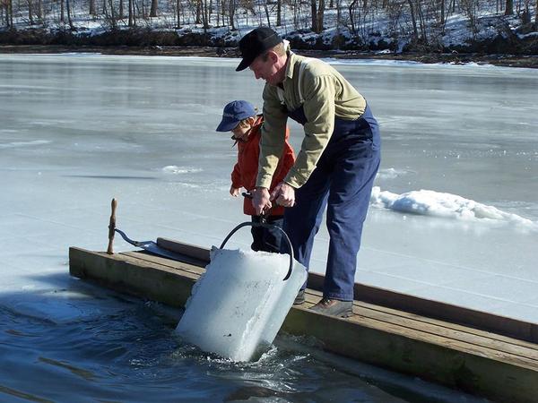 Ice Harvesting At Kensington Metropark Saturday