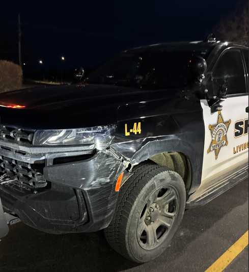 Motorist Sideswipes Sheriff’s Vehicle At Rollover Crash Scene