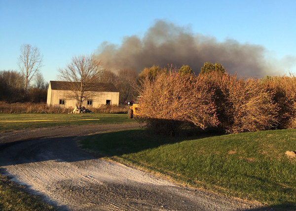 Crews Battle Massive Grass Fire North Of Fowlerville