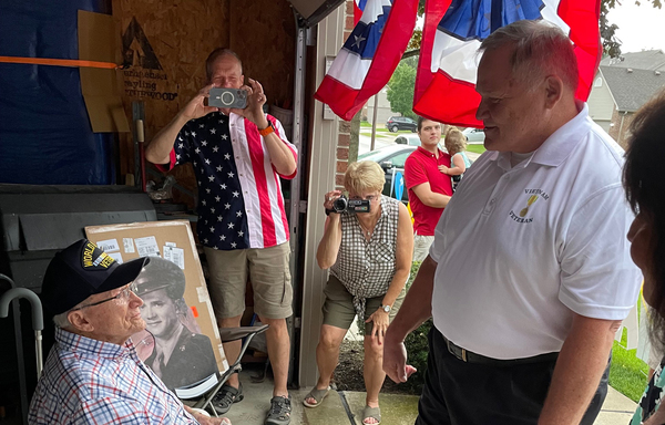 Community Honors WWII Vet With Birthday Parade