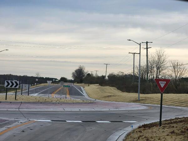 New Roundabout Open At Winans Lake & Rickett Roads