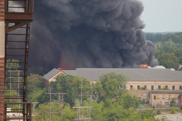 Crews Battle Massive Blaze At Old Factory Near Jackson Fairgrounds