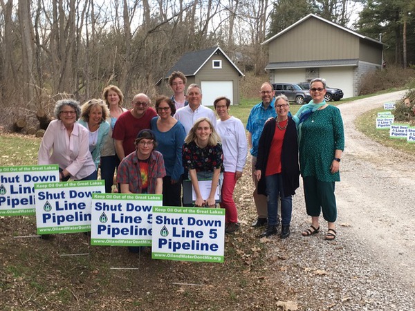 Activists Gather To Urge Hoped-For Retirement Of Pipeline In Straits Of Mackinac