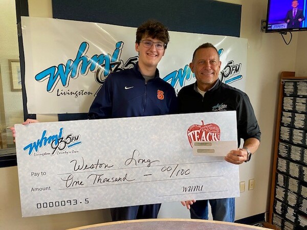 Brighton's Weston Long is WHMI's '26 Scholarship Recipient