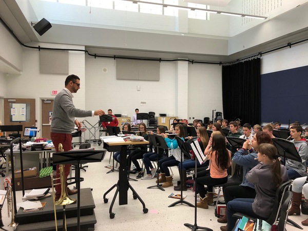 Parker Middle School Band Plays Commissioned Song