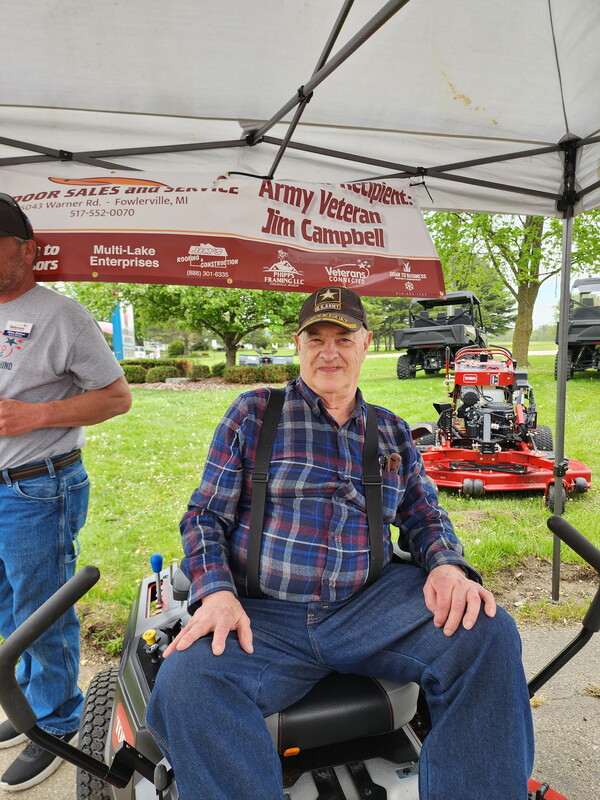 Local Veterans Gifted Pair of Lawn Tractors