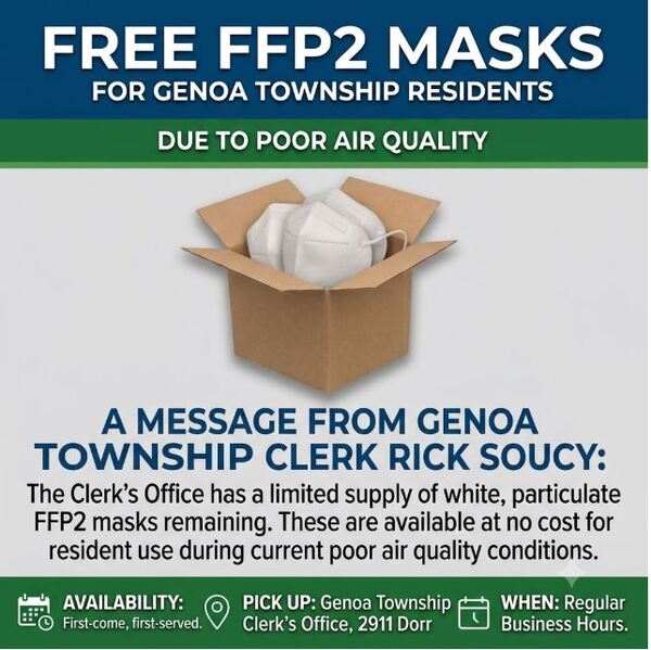 Free FFP2 Masks For Genoa Township Residents