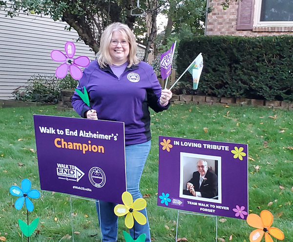 Brighton Woman Taking Part In  Walk To End Alzheimer's