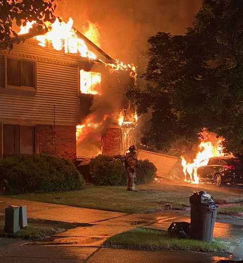 Fire Damages South Lyon Duplex, Injures Resident