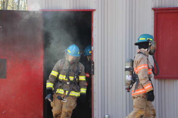 Fire Academy Cadets Put Out The Fire For Final Test