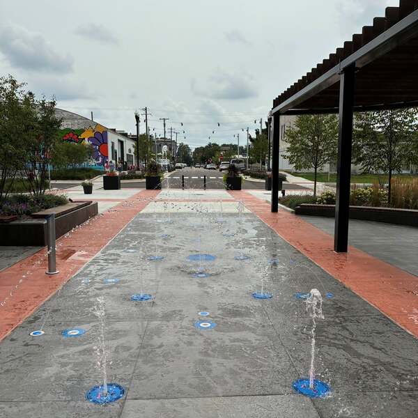 Downtown Howell Fire & Ice Depot District Water Feature Re-Open
