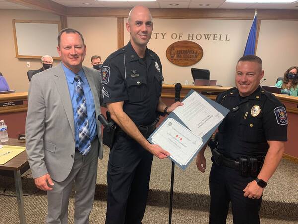 Promotions, Awards & New Officer At Howell Police Department