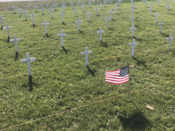 Field Of Crosses Highlight Veteran Suicide Issue