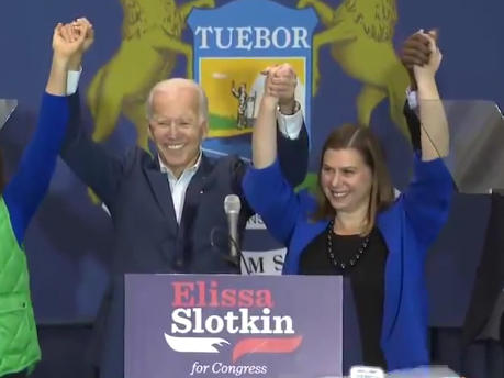 Biden Rallies For Slotkin, Whitmer In Lansing