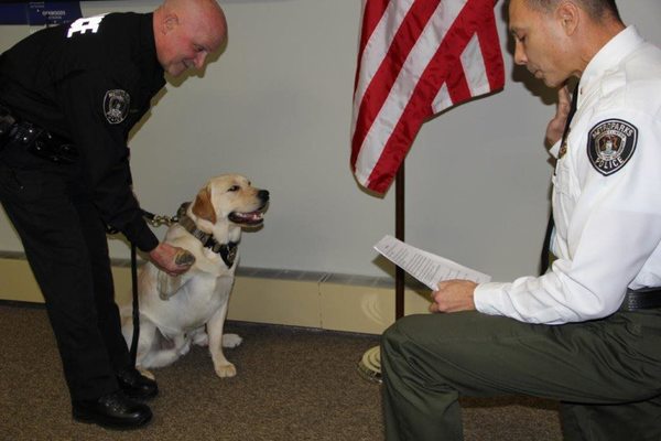 Metroparks Police Swears-In Newest Furry Member