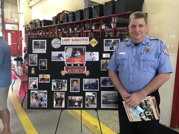 BAFD Captain Hangs Up His Helmet After 34 Years