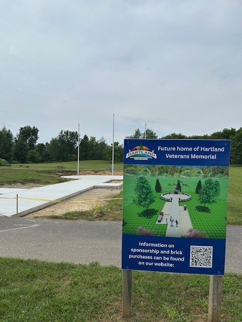 Hartland Twp Veterans Memorial Taking Shape