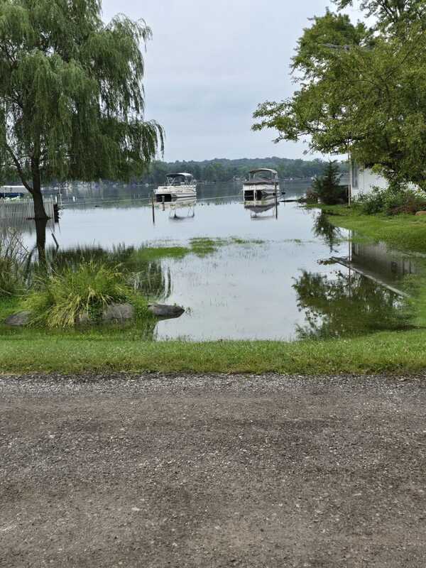 Flood Warning Continues For Huron River In Hamburg Township