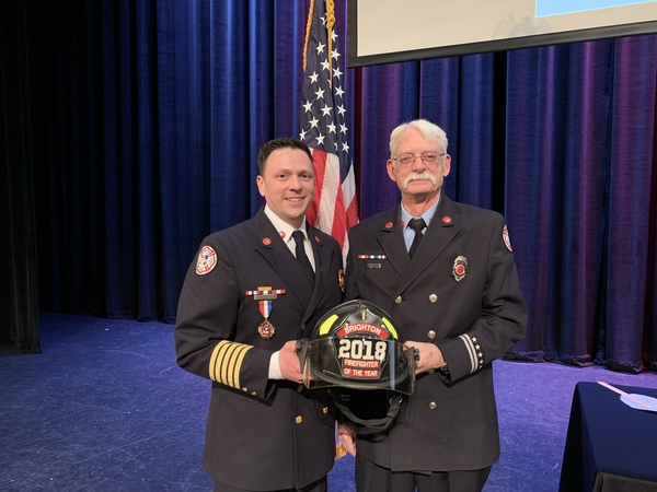 Capt. Glen Bailey Named Firefighter of Year at Brighton FD Awards