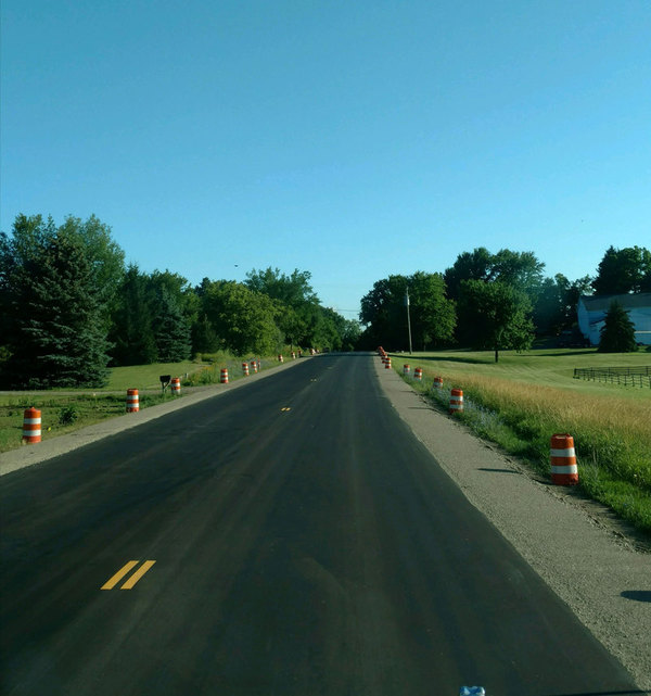 Paving On D-19, Brighton & Spencer Roads Progressing