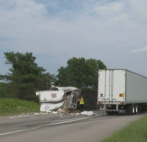 Semi Collision Closes I-96 for Over 6 Hours Near Williamston Rd.