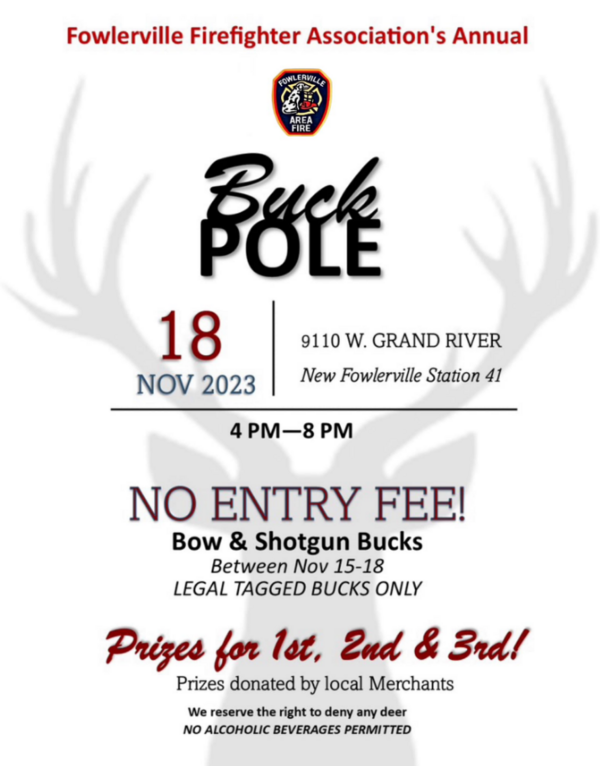 Annual Buck Pole Returns to Fowlerville on Nov. 18