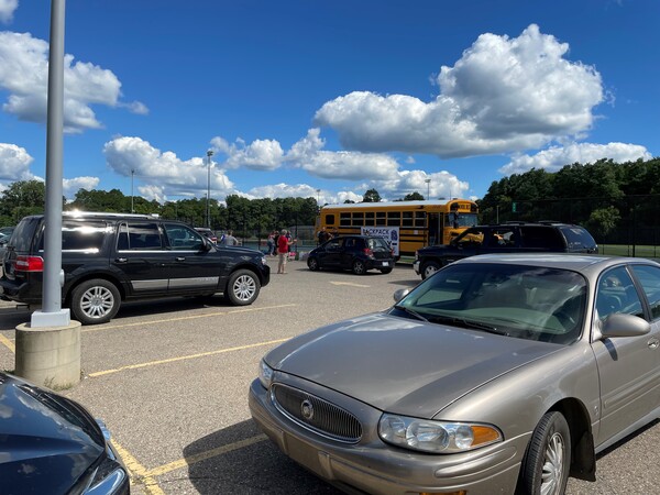 Local Families, Students Line Up For Backpacks & Supplies