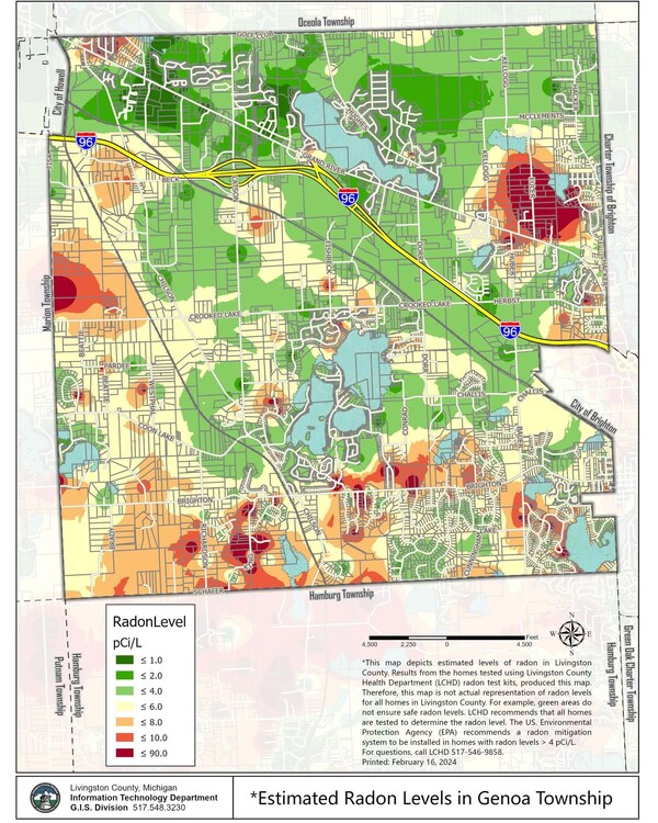 Genoa Township Updates Radon Map