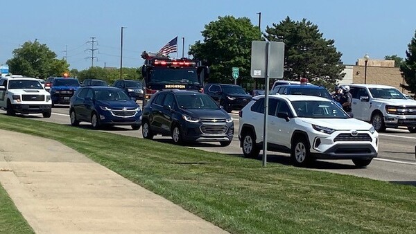 Overturned Truck On Grand River At Latson Road