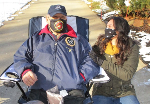 Car Parade Greets Local Vet On 90th Birthday