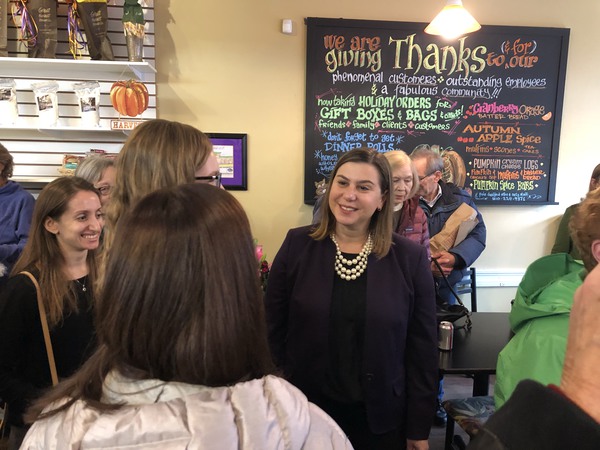Congresswoman-Elect Meets Supporters In Brighton