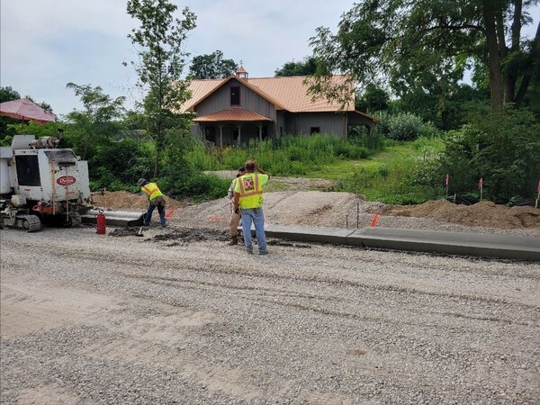Roundabout Work Progressing At Pontiac Trail & North Territorial