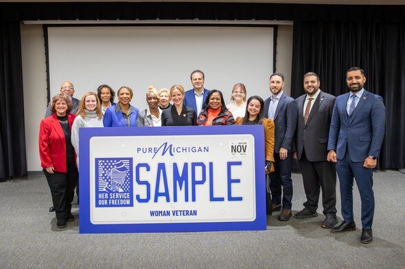 New License Plate Honoring Michigan's Women Veterans
