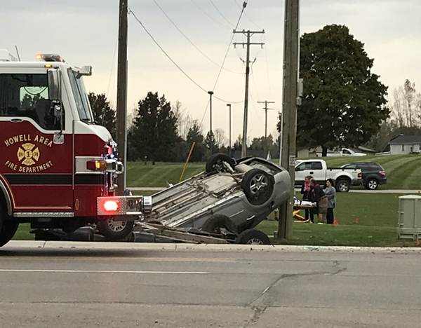 Crash Causes Double Rollover In Hartland Township