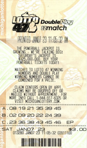 Livingston County Man Wins $1.15 Million Lotto 47 Jackpot