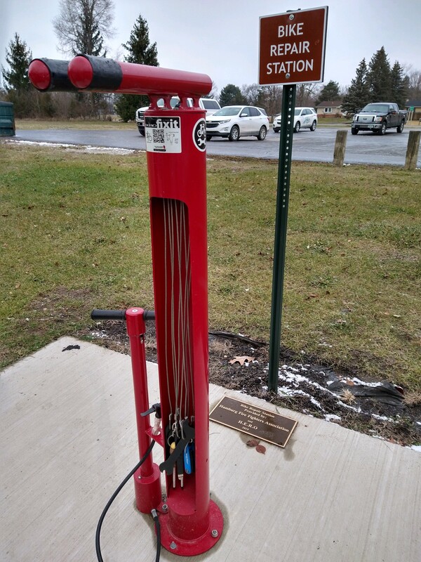 New Bicycle Repair Station Dedicated In Hamburg Township