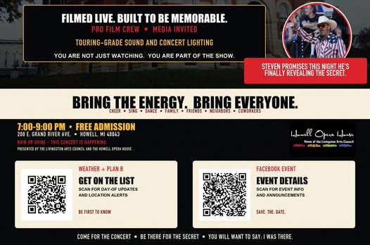 "Big Announcement" Expected at Friday's Bonus Concert at the Old Courthouse