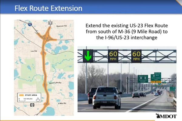 MDOT Plans Virtual Public Meeting On US-23 Flex Route Extension