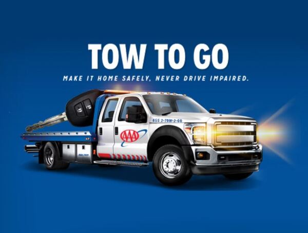 AAA Offers "Tow to Go" To Prevent Impaired Driving