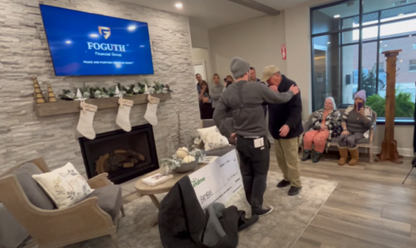 Nearly $1.8 Million Check Presented To 88-Year-Old Veteran To Retire