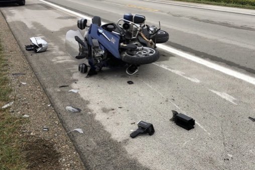 Chase Ends In Hamburg Twp. After Suspect Runs Over MSP Motorcycle